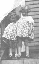 Uncle Dave bought these dresses in new York for Shirley and Evelyn