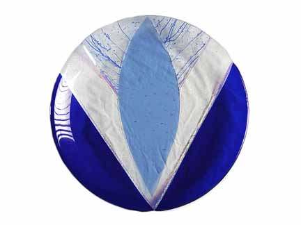 Blue Cheesecake Plate