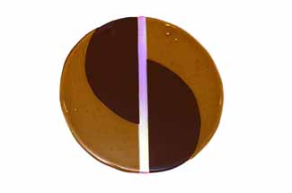Chocolate, Tan and gold dichroic