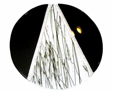 Black Silvery Moon - 16 in diameter
