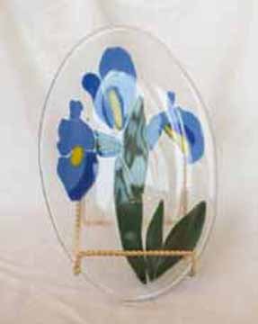 Blue Iris - 12in by 8 in