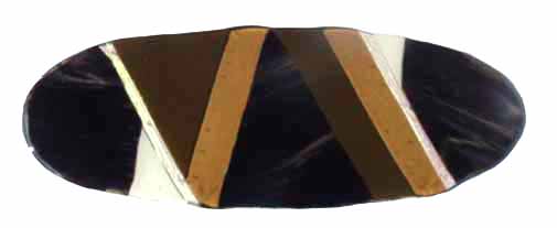Browns &amp Gold Dichro 21 in by 8.5 in