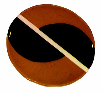 Tan and Chocolate Brown Circle 16 inch diameter