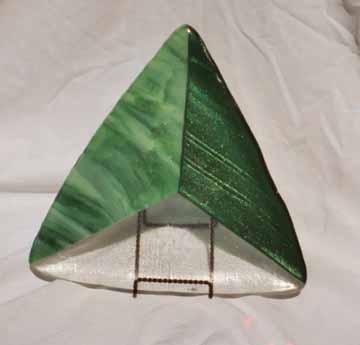 Two Greens - Luminescent -10  inches
