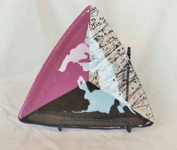 Pink Black Sparkling - 10 inches