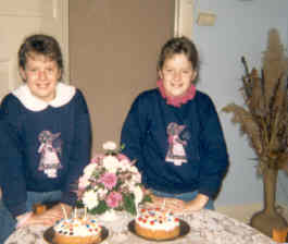 Twins on their 11th birthday